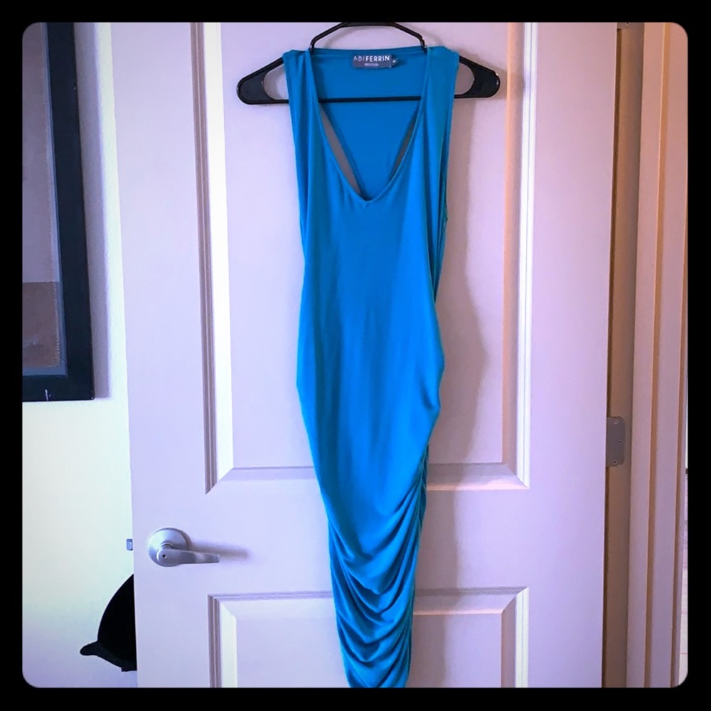 Abi Ferrin blue dress